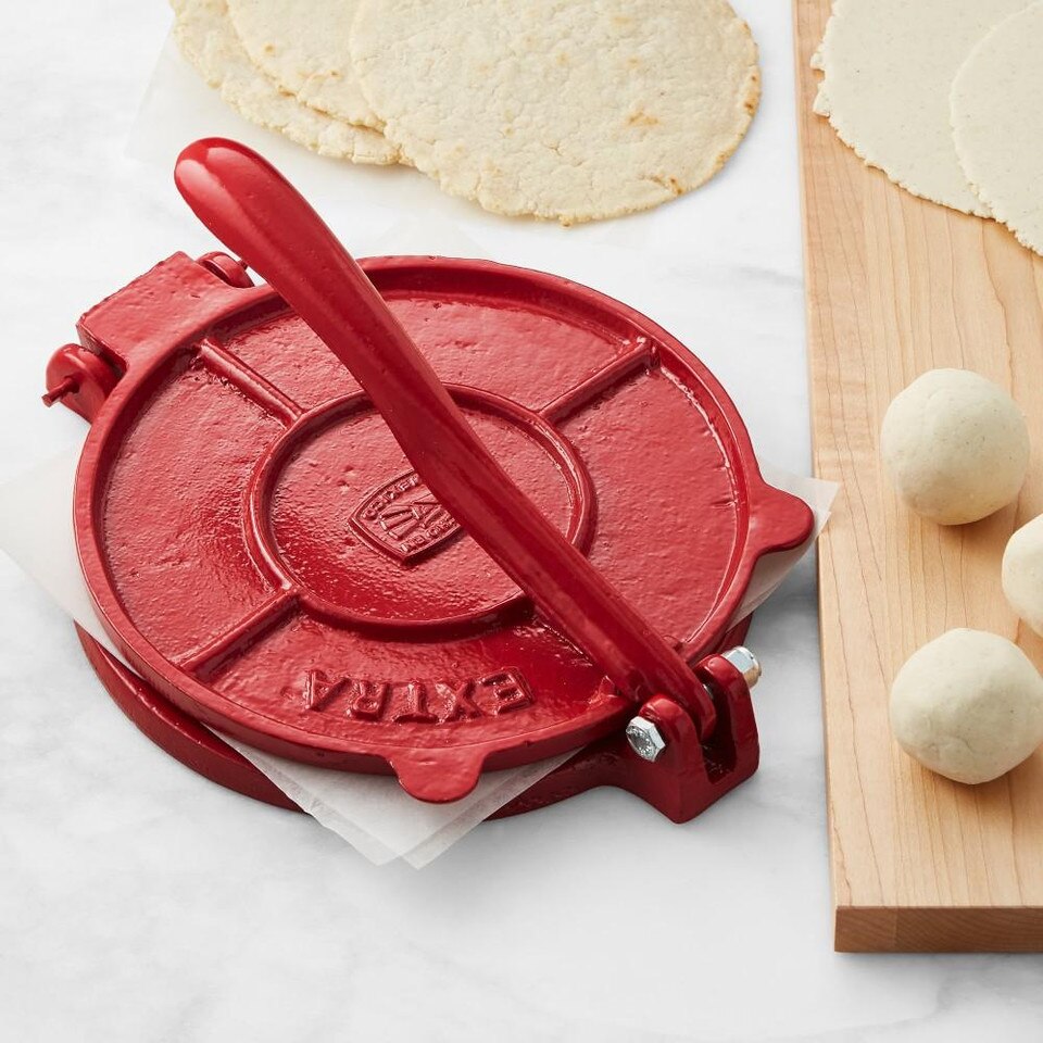 Cast Iron Tortilla Press, Red Williams Sonoma AU
